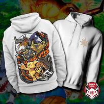 Anime Digimon Printed Hoodies Men's Women's Oversized Sweatshirt Fleece Warm Clothing Streetwear Harajuku Female Male Tracksuit 4XL