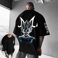 2026 Dragon Ball Unisex Marškinėliai Vegeta Japonų Anime Vasariniai Berniukiški Trumpomis Rankovėmis Nišiniai Laisvi Gatvės Drabužiai Hip Hop Streetwear Per dydį Dydžio T-shirt 4XL
