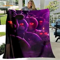 Helovinas F-Penkios naktys Freddys Siaubo filme Fnaf Antklodė Patogi Minkšta Kvėpuojanti Ultra Antklodė Patalynė Kelioninė Patalynė 130cm by 150cm