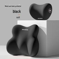 Automobilio galvos atramos ir juosmens atramos rinkinys: Atminties putų kaklo ir nugaros pagalvė Neck Pillow Only