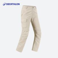 Decathlon MH500 Greitai džiūstančios transformuojamos žygio kelnės 161-172cm (14-15 Years) chaki