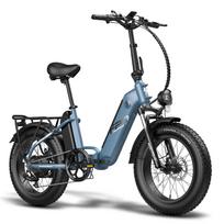 Elektrinis dviratis Sulankstomas Fafrees FF20 Polar 500W Variklis 20  Stori Ratai Suaugusiųjų Elektrinis Dviratis 48V 26.8AH LCD Ekranas 7 Pavaros Mechanical Brake pilka