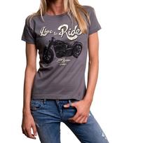 Moteriški motociklininkų, chopperių, rockabilly stiliaus marškinėliai su hip rokerio spauda- 2XL