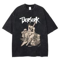 Anime Berserk Griffith T Shirts Men Women Manga Graphic T-Shirt Anime 100% Cotton Harajuku Vintage Hip Hop Casual Tees Clothing L