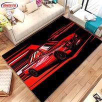 3D Printing Racing Car Pattern Carpet for Bedroom E30 Decor Non-slip Home Living Room Sofa  Rug Coffee Table Bathroom Floor Mat 40x60cm