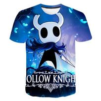 Fashion New Cartoon Game T-Shirts Hollow Knight 3D Print T Shirt Kids Casual Boy Girl Children O-Neck Tshirt Tees 100
