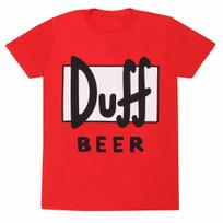 „Duff Beer“ marškinėliai Simpsonai Homeris Oficialūs nauji raudoni XL