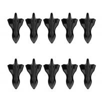 10pcs Universal Shark Fin Diffuser Vortexs Generator Bumper Spoiler Attachment Upgrades for Car Roof Spoilers & Bumpers
