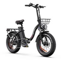DRVETION CT20 PRO MAX Elektrinis dviratis su krepšiu, 48V 15Ah baterija, NFC Bluetooth ekranas juoda