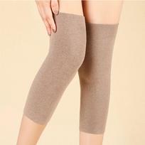 1 Pair  High Elastic Cashmere Kneepad Winter Warm Knee Sleeve for Women Non-slip Windproof Plus Velvet Knee Warmer Leg Sleeves M pilka