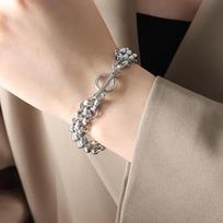 Bold Titanium Steel Chain Necklace & Bracelet Set: Hip-Hop Inspired, Non-Fading, Unisex Style