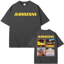 2026 M. Grupės Rawayana Albumo Tour Marškinėliai Vyrams Moterims Harajuku Hip Hop Aukštos Gatvės Marškinėliai Grynos Medvilnės Komfortas Ins 2XL