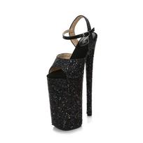 Fashion 26 cm pole dancing heel waterproof platform heel sandals plus size sexy nightclub car model catwalk model shoes 35 juoda