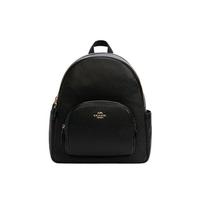 Coach Court 27 Užtrauktukas Laisvalaikio Odinis Kuprinė Didelė Moteriška Kuprinė Juoda 5666-IMBLK Basic Set (Bag+Dust Bag)