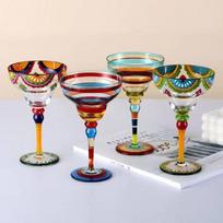 270ml Kūrybiniai Margarita vyno taurės Rankų darbo Spalvota kokteilių taurė Europos taurė Šampano taurė Kūrybinė vyno taurė Baras 270ml