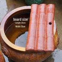Retro rankų darbo keraminis krioklio vazonas: Senovinis žuvininkystės vandens elementas kiemo kraštovaizdžiams Large-Coarse Pottery