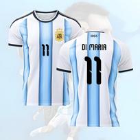 2026 Pasaulio taurė Argentinos namų marškinėliai futbolo komanda Numeris 11 DI MARIA Unisex Gerbėjo marškinėliai Greitai džiūstantys kvėpuojantys futbolo marškinėliai moterims vyrams mada nauji marškinėliai XXS