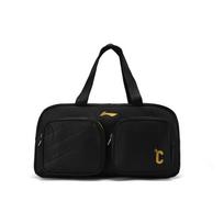 Li Ning Chen Long Sponsored Star Logo Large Capacity Fabric Tote Bag Unisex Tote Bag Black ABJS015-1000 Black