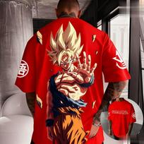 Streetwear Dydelis Dragon Ball Goku Vyriški Marškinėliai Anime Spausdinimas Moteriški Laisvalaikio Trumpomis Rankovėmis Grafiniai Marškinėliai Y2k Drabužiai Vasaros Madingi 4XL