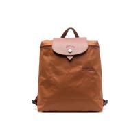Longchamp Le Pliage Green 26 Sulankstomas Kuprinė su spaudėmis ir užtrauktuku Mini moteriška kuprinė Ruda 1699919504 Brown
