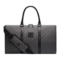 Jordan Monogram Didelės talpos Užtrauktukas Šachmatų lentos raštas Poliesteris Kelioninė rankinė Unisex Kelioninė rankinė FJ6787-070 Dark Smoke Gray