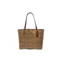 Coach City 33 Klasikinis monogramos didelės talpos pirkinių krepšys Moteriškas krepšys Rudas 5696-IME74 Basic Set (Bag+Dust Bag)