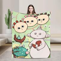 Makka Pakka Naktiniame Sode Antklodė Kokybiška Minkšta Pledas Rudens Kelionėms Sofa Lova Patogi Lovatiesė 75x90cm