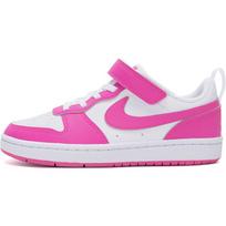Nike Court Borough Low 2 Balti Rožiniai Vaikams Laisvalaikio Batai DV5457-123 35