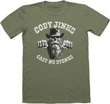 Cody Jinks Cast No Stones Medvilniniai žali marškinėliai trumpomis rankovėmis S-5XL JAV069 S white