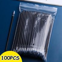 100 vnt/komplektas Nutrinamas gelio rašiklis 0,5 mm trinamas rašiklio užpildymo strypas, mėlynas juodas rašalas, plaunama rankena mokyklos raštinės reikmenų biurui 100Pcs mėlyna/juoda