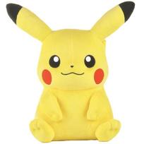Kawaii Pikachu Plush Toy Big Size Snorlax Pillow Soft Stuffed Cartoon Animal Doll for Children Gift 20cm geltona/juoda