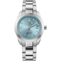 Vivienne Westwood Išskirtinės Elegancijos Serijos Laikrodis Kvarcinis Mechanizmas Mėlynas Ciferblatas Moteriški laikrodžiai DWVV292TQSL Regular Watch Box