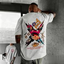 Vienas Gabalas Tony Tony Chopper Mecha Stiliaus Dvispusio Spaudinio Marškinėliai, Unisex Anime Gatvės Drabužių Marškinėliai, 100% Medvilnės Laisvi Atsipalaidavę Viršutiniai Drabužiai 4XL