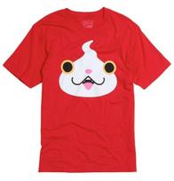 ANIME Yo-Kai Yokai Watch JIBANYAN FACE T-Shirt Red NWT 100% Authentic L