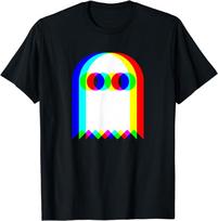Vaiduokliška Trippy Vaporwave Helovino Techno Rave EDM Muzikos vakarėlio Marškinėliai Viršutiniai Drabužiai Tee 3XL
