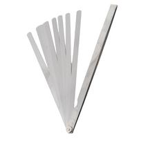 300 mm tarpų matuoklis 17 lapelių Metrinis 0,02–1 mm storio Nerūdijančio plieno matavimo įrankis Feeler Gauge Filler Gauge Gap Gauge sidabras
