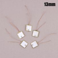 5 vnt. 13/21,5/27 MM pjezoelektrinės keraminės plokštelės Pjezo keraminiai garsiniai signalizatoriai Dvispusis žalvarinis ultragarsinis garsinis signalizatorius garsiakalbiui