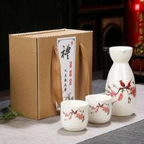 3 vnt./rinkinys Japonijos porcelianas Vintažinis keramikinis puodas Butelis Alkoholiniai gėrimai Taurės Virtuvės Valgomojo Baro Indai Gėrimams Japoniški Sake Vyno Rinkiniai