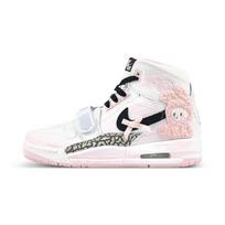 Jordan Legacy 312 aukštakulniai Vintažiniai krepšinio batai Moteriški Balti Rožiniai Juodi AT4040-106(Team47-312) 36