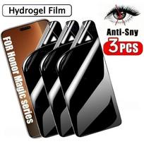 3Pcs Anti Spy Hydrogel Film for Honor Magic 8 7 6 5 Pro Lite X9a X9c X8a Screen Protector for Honor 500 400 300 Pro 200 100 90 Anti Peeping&Honor Magic8 Pro juoda