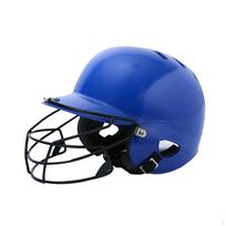 Beisbolo Mušimo Šalmas Softballo Vėdinimo Angos Smūgius Sugerianti Apsauga su Veido Apsauga mėlyna