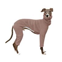Large Dog Winter Clothes Jackets 4-Leg Fleece Thermal Dog Coat Greyhound Whipple Dog Jumpsuit Medium Dog High Collar Warm Outfit XS（old）