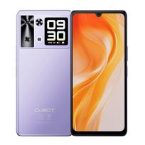 Cubot P90, Išmanusis telefonas Android 15, 6,88 colio 120Hz ekranas, 12GB RAM + 256GB ROM, MTK Helio G100 aštuonių branduolių, 2,2 GHz, 64 MP, 5100 mAh, NFC, 4G telefonas 12GB+256GB violetinė
