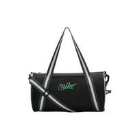 Nike Logotipo Sportinis Laisvalaikio Poliesterio Pirkinių Krepšys Peties Crossbody Sporto Salės Krepšys Didelis Unisex krepšiai Juodas Retro-Žalias Stadium-Žalias DR6261013 Black & Vintage Green & Stadium Green