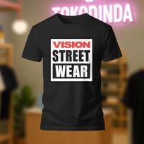 Vision Street Wear Riedlentės logotipas Marškinėliai Juokingi Pagaminta JAV S-5XL Unisex Marškinėliai XXL
