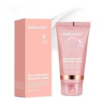 75 ml Kolageno naktinė įvyniojama nulupama veido kaukė Korėjietiška kolageno naktinė įvyniojama kaukė giliai drėkina naktinę veido kaukę Kremas 75ml rožinė