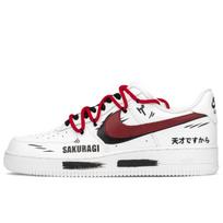 Nike Air Force 1 Riedlentės Batai Vyriški Balti Juodi Raudoni CW2288-111(KomandaA-AF) 40.5