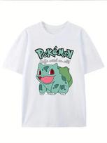 Klasikinis Pokemon Bulbasaur trumpomis rankovėmis T-shirt moterims Laisvas laisvalaikio vasaros viršutinis drabužis Moteriška mada Apvalia apykakle 4XL