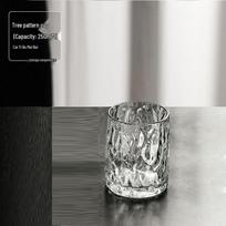 High-Temperature Resistant Glass Cup Set: Family-Style Feng Shui, Transparent for Water, Wine, or Tea Brewing Default gray