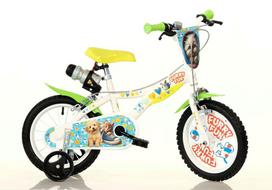 Vaikiškas dviratis 14'' Furry Fun Dino bikes